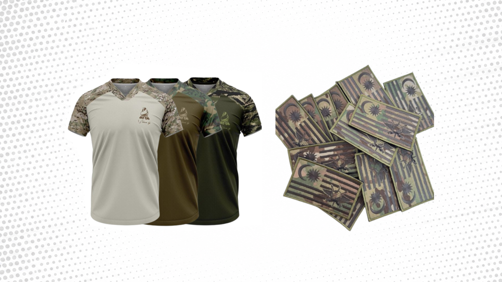 Petra Concepts patches and apparel